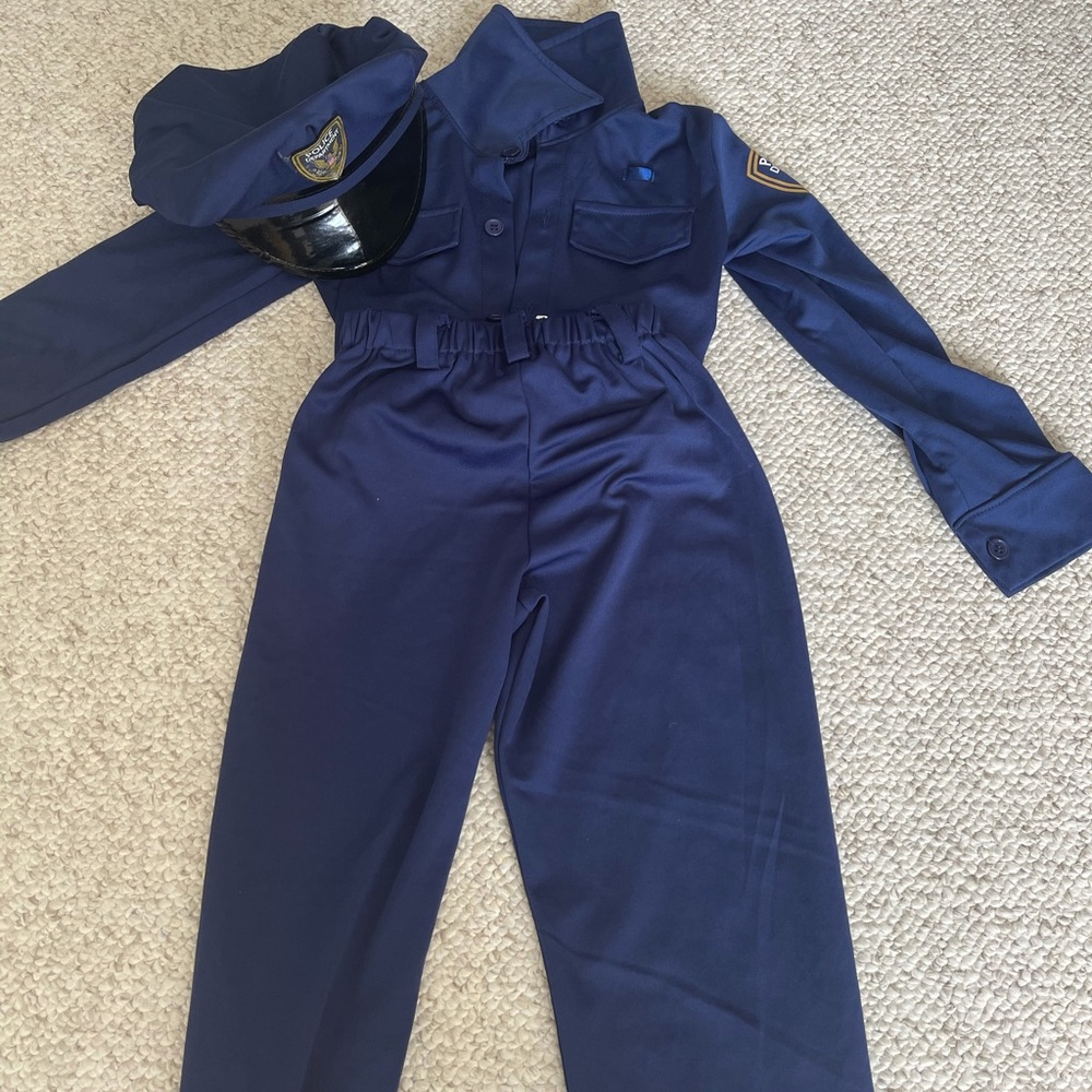 3 piece police officer costume